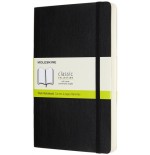 4031-LIBRETA CLASICA MAYOR GROSOR NEGRA L (13X21CM) LISA TAPA BLANDA MOLESKINE QP618EXP