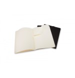 4034-SET DE 3 LIBRETAS CAHIER NEGRAS XL (19X25CM) LISAS MOLESKINE QP323