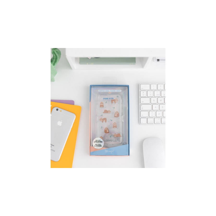 4054-CARCASA IPHONE 6/7/8 SLOW COLLECTION-CASE SLOTH MR. WONDERFUL