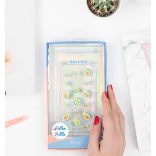 4058-CARCASA TRANSPARENTE IPHONE SE-AGUACATES MR. WONDERFUL WOA09743SM