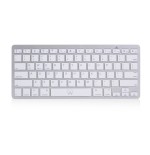 4066-Ewent EW3161 teclado Bluetooth QWERTY Espanol Plata, Blanco