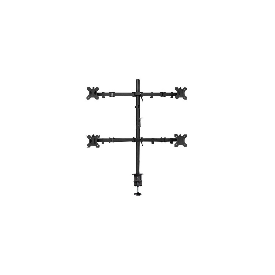 4068-Ewent EW1514 soporte de mesa para pantalla plana 81,3 cm (32") Abrazadera/Atornillado Negro