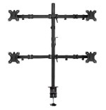 4068-Ewent EW1514 soporte de mesa para pantalla plana 81,3 cm (32") Abrazadera/Atornillado Negro