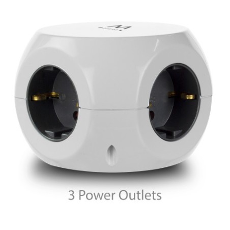 4075-Ewent EW3939 base multiple 1,5 m 3 salidas AC Interior Blanco