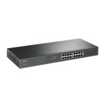 4091-TP-LINK TL-SG1218MPE Gestionado Gigabit Ethernet (10/100/1000) Energia sobre Ethernet (PoE) Negro