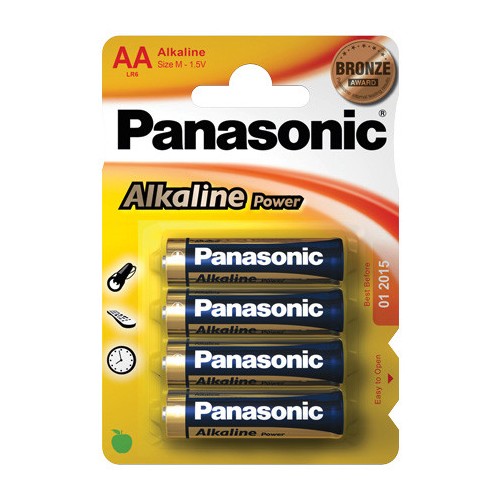 4092-Goobay LR6 4-BL Panasonic Alkaline Power Bateria de un solo uso AA Alcalino