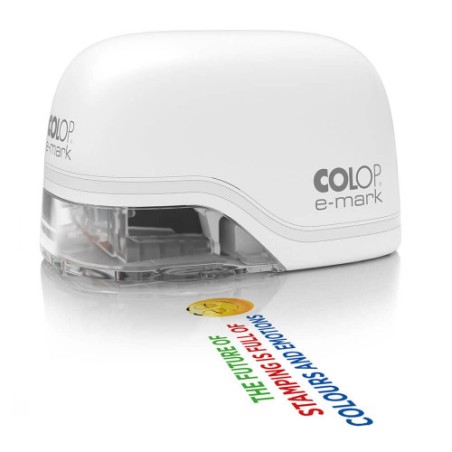 4143-MINI IMPRESORA INKJET A COLOR AUTOMATICA E-MARK COLOR BLANCO COLOP 153111