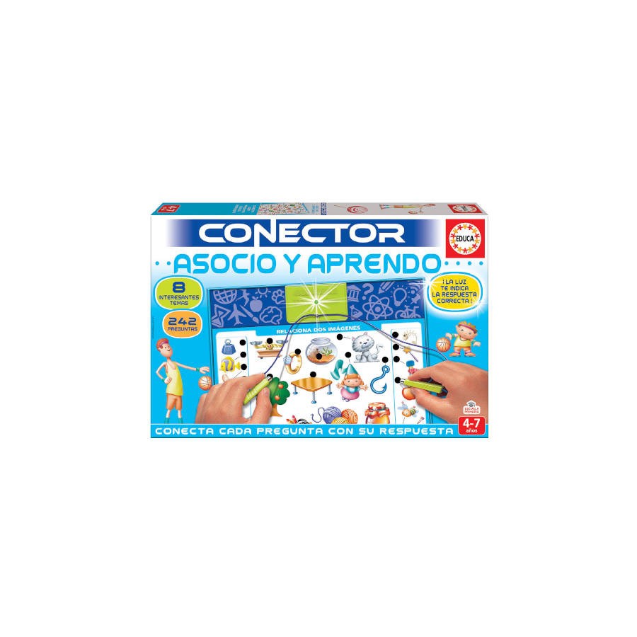 4172-JUEGO CONECTOR ASOCIO Y APRENDO DE 4-7 ANOS EDUCA BORRAS