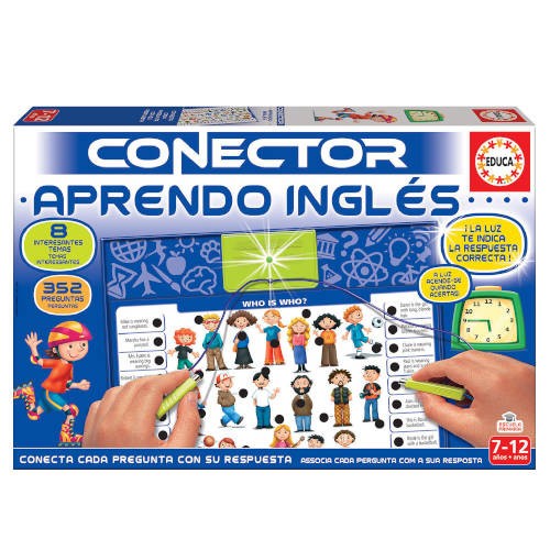 4174-JUEGO CONECTOR APRENDO INGLES DE 7-12 ANOS EDUCA BORRAS