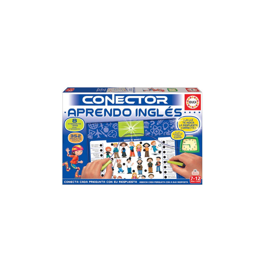 4174-JUEGO CONECTOR APRENDO INGLES DE 7-12 ANOS EDUCA BORRAS