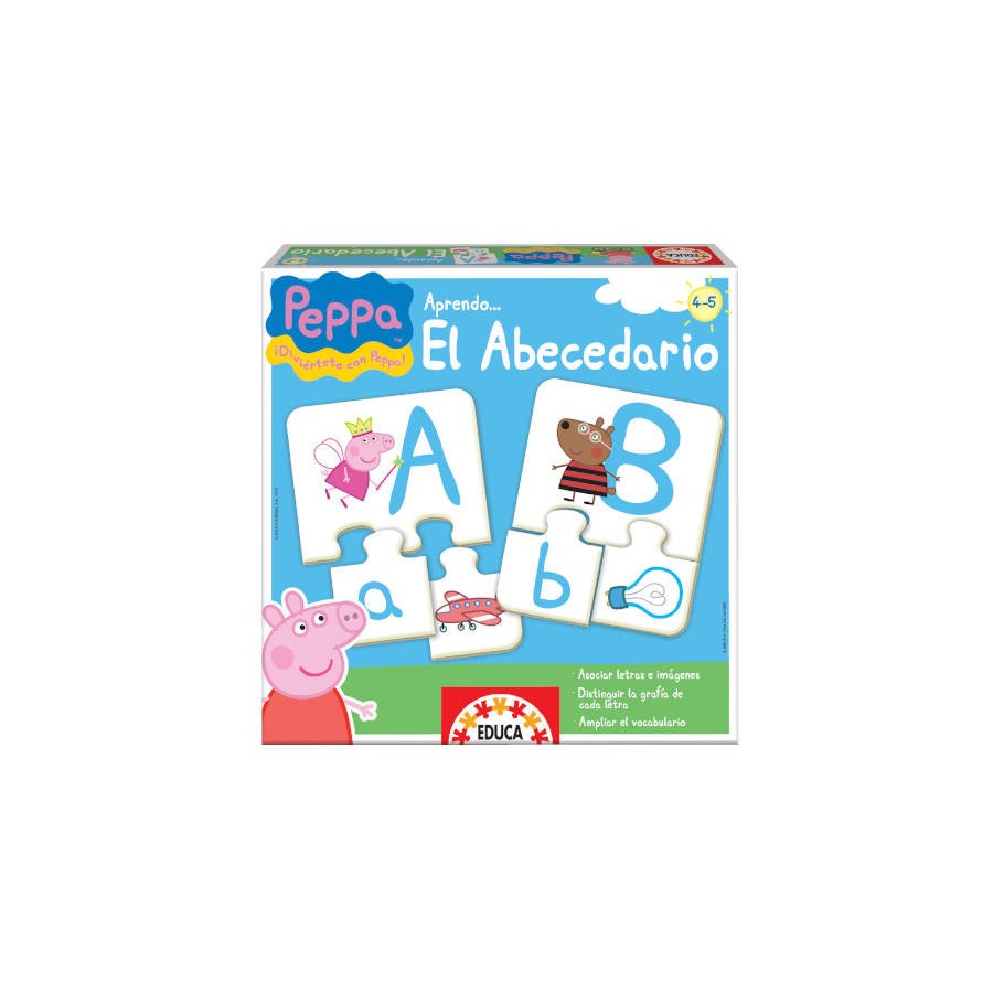 4177-JUEGO APRENDO EL ABECEDARIO PEPPA PIG DE 4-5 ANOS EDUCA BORRAS 15652