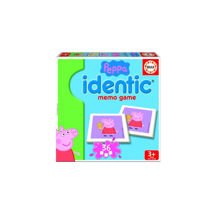 4178-JUEGO IDENTIC PEPPA PIG +3 ANOS EDUCA BORRAS 16227