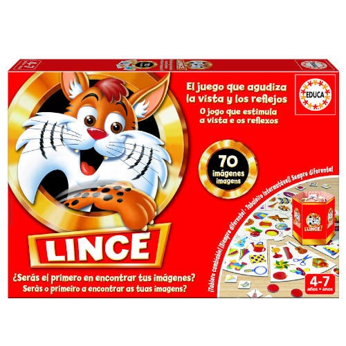4180-JUEGO EL LINCE 70 IMAGENES DE 4-7 ANOS EDUCA BORRAS 17472