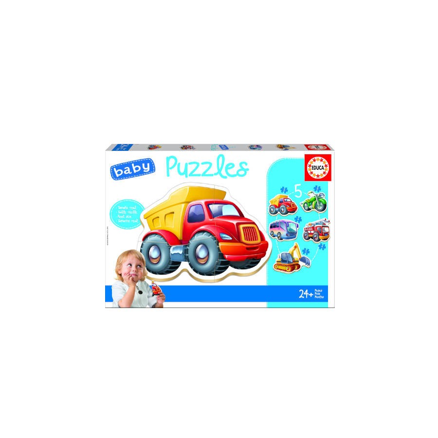 4183-BABY PUZZLE VEHICULOS +24M EDUCA BORRAS 14866