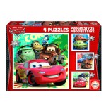 4192-PUZZLE PROGRESIVOS CARS 2 12-16-20-25 DE 3-5 ANOS EDUCA BORRAS 14942