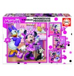 4194-PUZZLE PROGRESIVOS MINNIE HAPPY HELPERS 12-16-20-25 DE 3-5 ANOS EDUCA BORRAS 17630