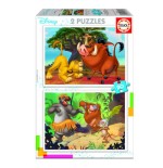 4195-PUZZLE INFANTIL 2x20 DISNEY ANIMALS DE 3-5 ANOS EDUCA BORRAS 18103