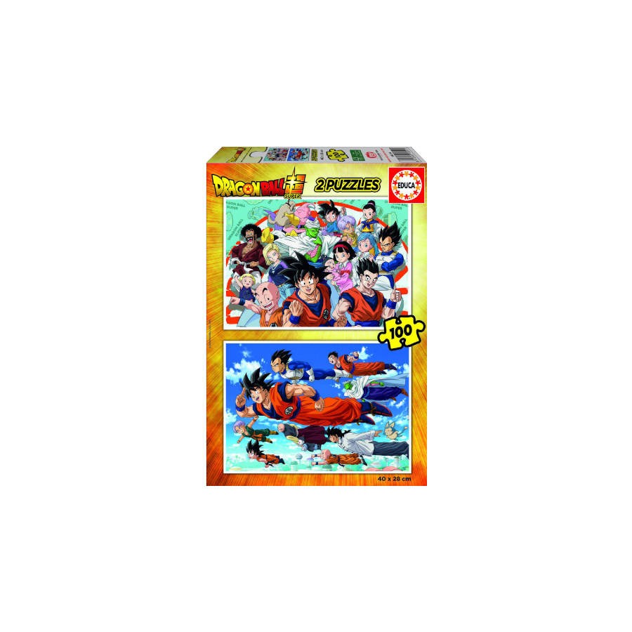 4203-PUZZLE 2x100 DRAGON BALL DE 6-8 ANOS EDUCA BORRAS 18214