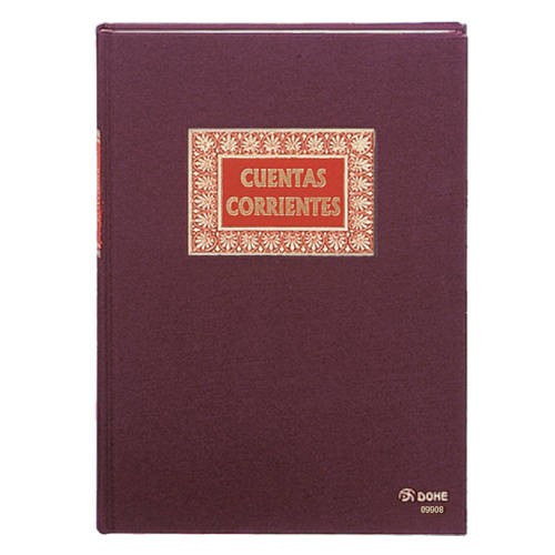 4210-LIBRO DE CONTABILIDAD CUENTAS CORRIENTES FOLIO NATURAL 100 HOJAS NUMERADAS DOHE 09908