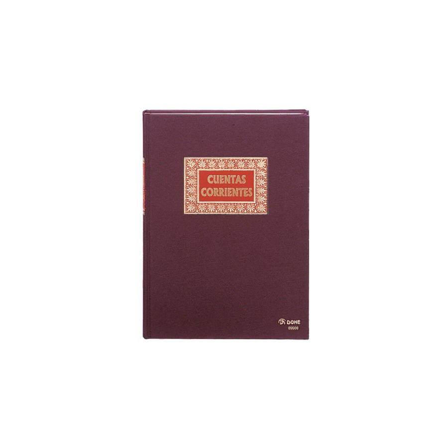 4210-LIBRO DE CONTABILIDAD CUENTAS CORRIENTES FOLIO NATURAL 100 HOJAS NUMERADAS DOHE 09908