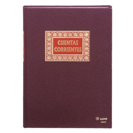4210-LIBRO DE CONTABILIDAD CUENTAS CORRIENTES FOLIO NATURAL 100 HOJAS NUMERADAS DOHE 09908