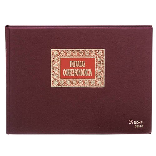 4212-LIBRO DE REGISTROS ENTRADA CORRESPONDENCIA FOLIO APAISADO 100 HOJAS DOHE 09910