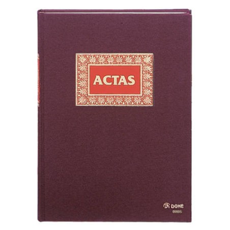 4215-LIBRO DE ACTAS ACTAS FOLIO NATURAL 100 HOJAS NUMERADAS DOHE 09905