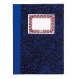 4216-CUADERNO CARTONE CONTABILIDAD RAYADO HORIZONTAL AZUL FOLIO NATURAL 100 HOJAS DOHE 09950
