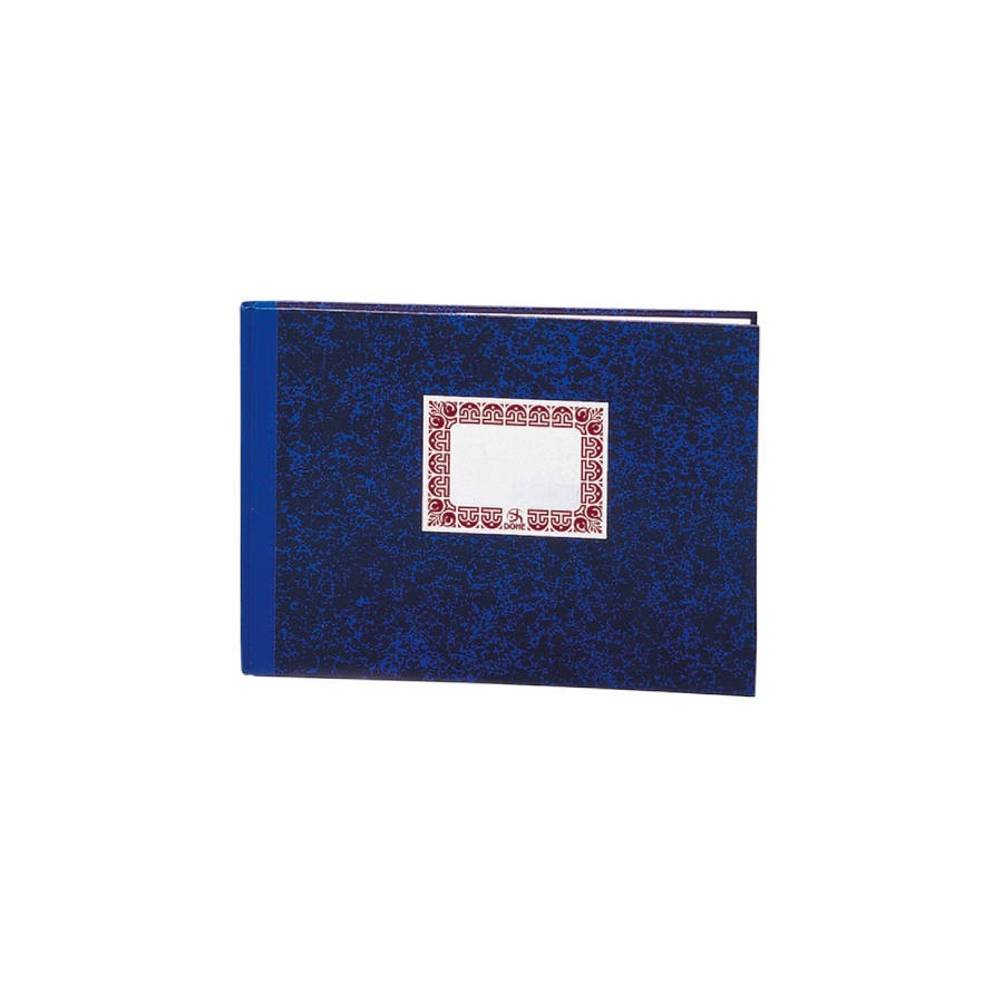 4220-LIBRO DE CARTONE RAYADO HORIZONTAL AZUL FOLIO APAISADO 100 HOJAS  DOHE 09971
