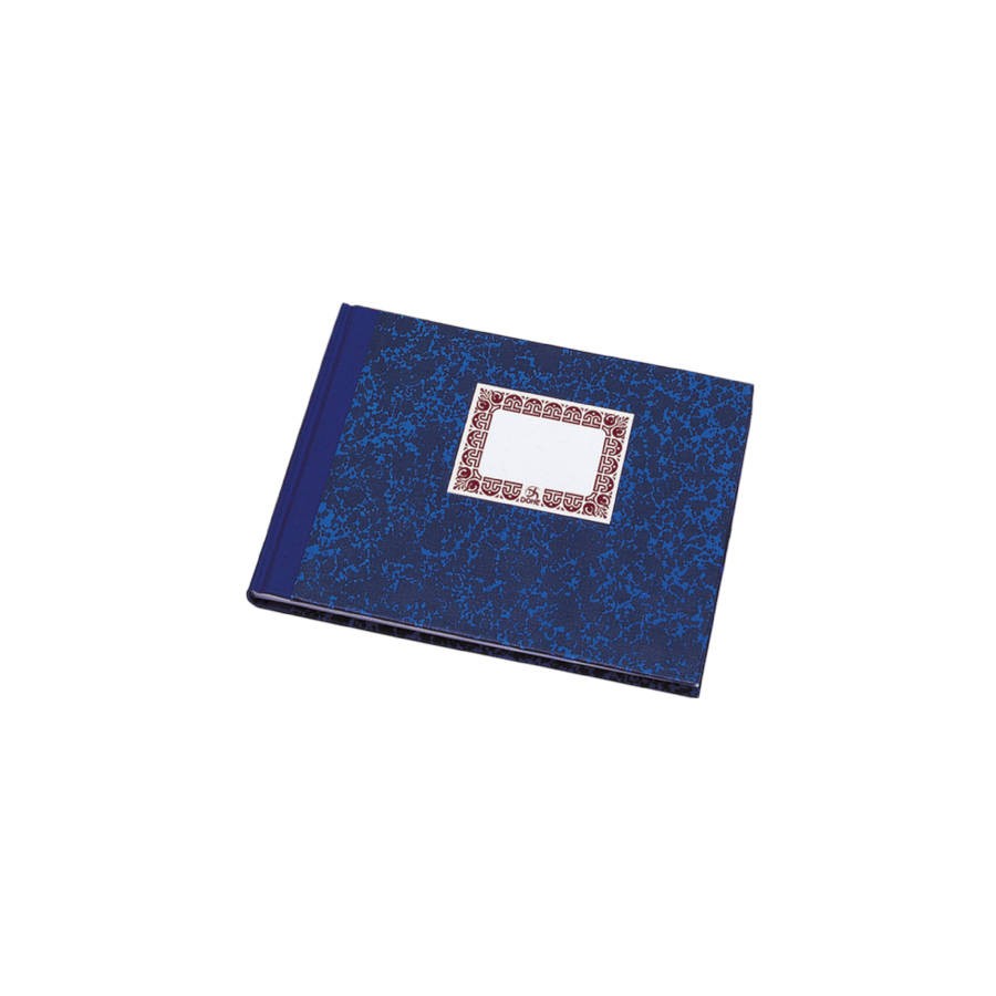 4221-LIBRO DE CARTONE RAYADO HORIZONTAL AZUL 1/4 APAISADO 100 HOJAS  DOHE 09961