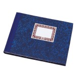 4221-LIBRO DE CARTONE RAYADO HORIZONTAL AZUL 1/4 APAISADO 100 HOJAS  DOHE 09961