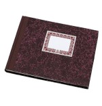 4222-LIBRO DE CARTONE CAJA BURDEOS 1/4 APAISADO 100 HOJAS NUMERADAS DOHE 09962