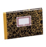 4223-LIBRO DE CARTONE CUENTAS CORRIENTES AMARILLO 1/4 APAISADO 100 HOJAS NUMERADAS DOHE 09963