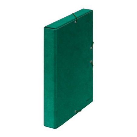 4230-CAJAS DE PROYECTOS CARTON FORRADO LOMO DE 3 CM VERDE 245X350X30 DOHE 09722