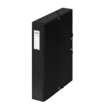 4236-CAJAS DE PROYECTOS CARTON FORRADO LOMO DE 5 CM NEGRO CON ETIQUETA 245X350X50 DOHE