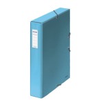 4238-CAJAS DE PROYECTOS CARTON FORRADO LOMO DE 5 CM AZUL CLARO CON ETIQUETA 245X350X50 DOHE 10360