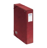 4243-CAJAS DE PROYECTOS CARTON FORRADO LOMO DE 7 CM ROJO CON ETIQUETA 245X350X70 DOHE 09737