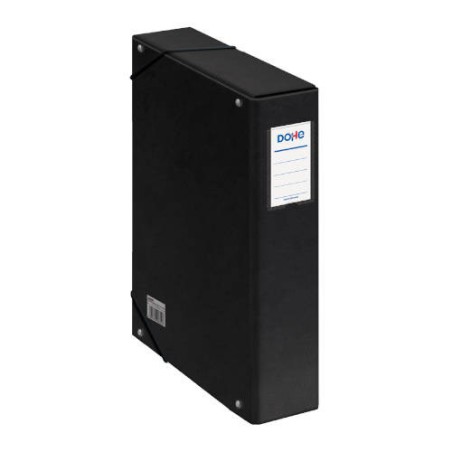 4245-CAJAS DE PROYECTOS CARTON FORRADO LOMO DE 7 CM NEGRO CON ETIQUETA 245X350X70 DOHE 09739