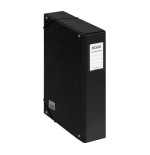 4245-CAJAS DE PROYECTOS CARTON FORRADO LOMO DE 7 CM NEGRO CON ETIQUETA 245X350X70 DOHE 09739