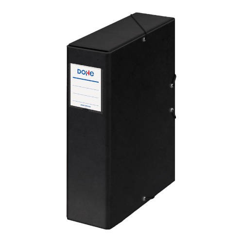 4250-CAJAS DE PROYECTOS CARTON FORRADO LOMO DE 9 CM NEGRO CON ETIQUETA 245X350X90 DOHE 09747