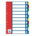 4253-SEPARADORES POLIPROPILENO 10 POSICIONES 5 COLORES FOLIO 227X315 DOHE 90453