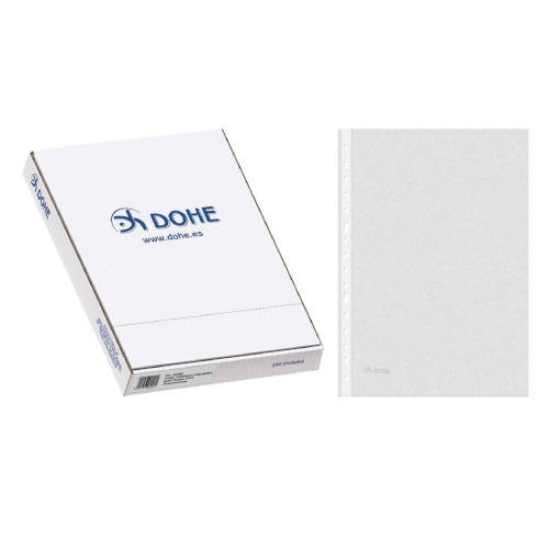 4255-CAJA 100 FUNDAS MULTITALADRO BASIC FOLIO 235X330 DOHE 90490