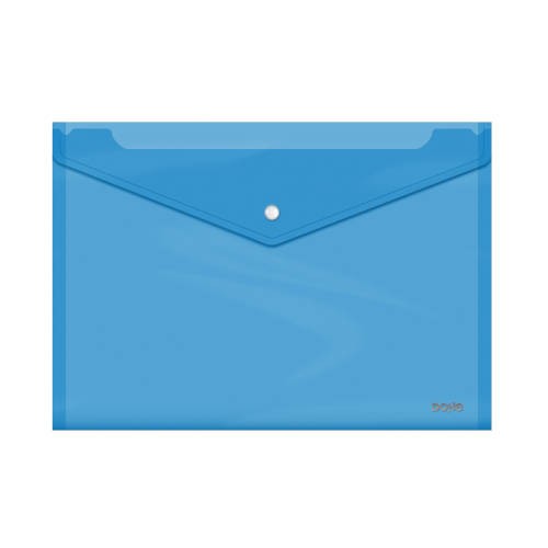 4267-SOBRES POLIPROPILENO BROCHE AZUL FOLIO APAISADO 335X235 DOHE 91476
