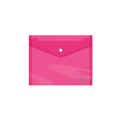 4275-SOBRES POLIPROPILENO BROCHE ROSA A5 APAISADO 225X170 DOHE 91484