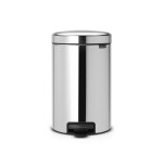 4306-Brabantia 113581 papelera 12 L Alrededor Acero inoxidable