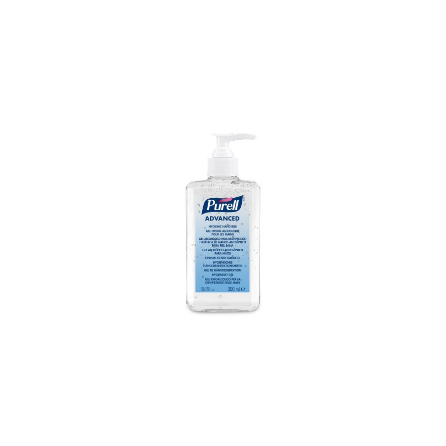 4323-BOTE DE 300 ML. GEL HIDROALCOHOLICO ADVANCE C/ BOMBA PURELL JA077