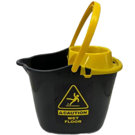 4338-CUBO+ESCURRIDOR ASA PLASTICO OVALADO 15 LITROS MARINO CB005