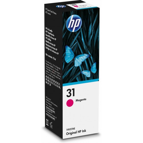 4381-HP 31 BOTELLA DE TINTA MAGENTA HP31 (1VU27AE)