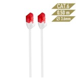 4407-Ewent IM1036 cable de red 0,5 m Cat6 U/UTP (UTP) Blanco