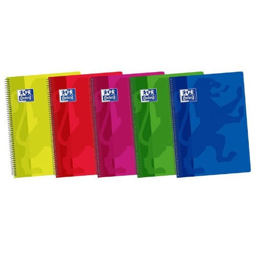 4428-CUADERNO TAPA PLASTICO 4o 80 HOJAS 4X4 COLORES SURTIDOS OXFORD 400044180